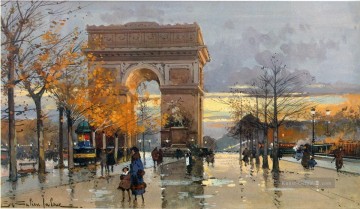 paysage pres sa maison fouras Ölbilder verkaufen - Place de L Etoille ein pres la pluie Galien Eugene